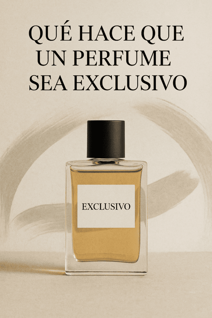 qué hace que un perfume sea exclusivo
