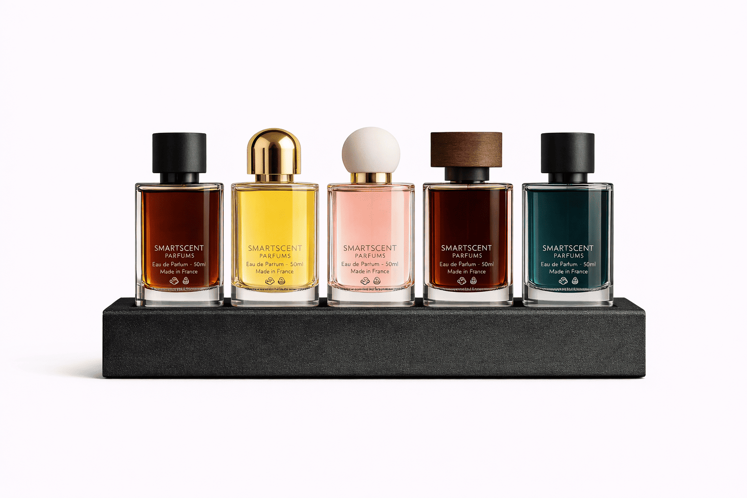 Soporte expositor de perfumes